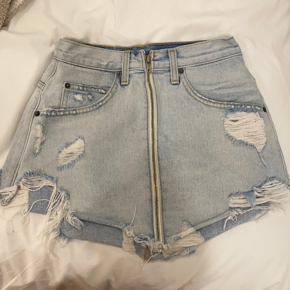 Carmar mini zipper skirt